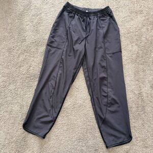 Lululemon Women Size 4 Gray Athletic Jogger Pants Drawstring Cargo Pocket Seamed